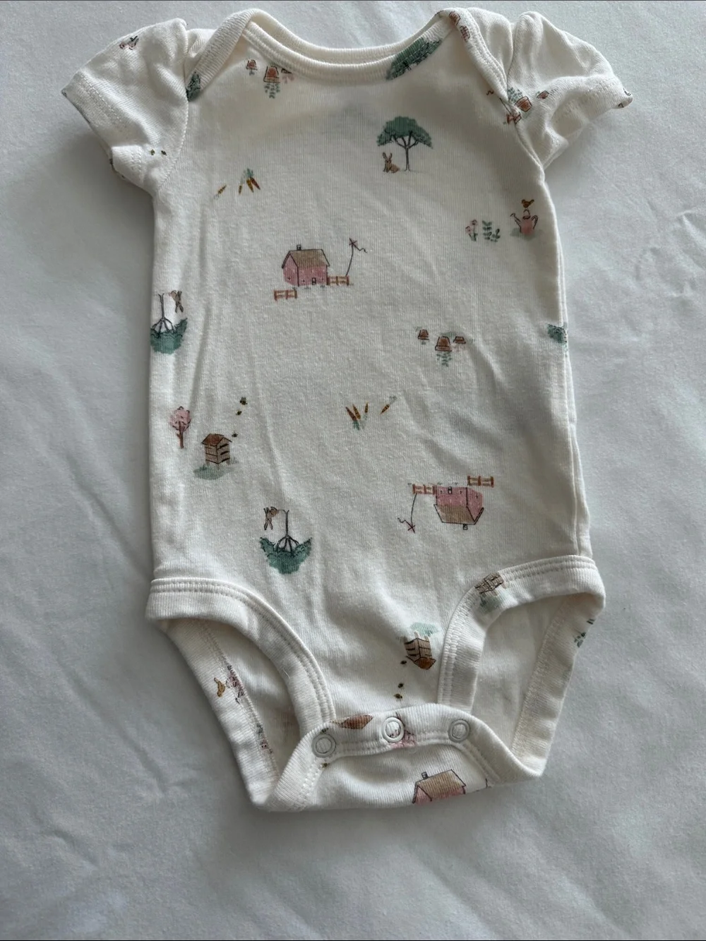 Carter's Pink & Cream Animal Print 3-Piece Set